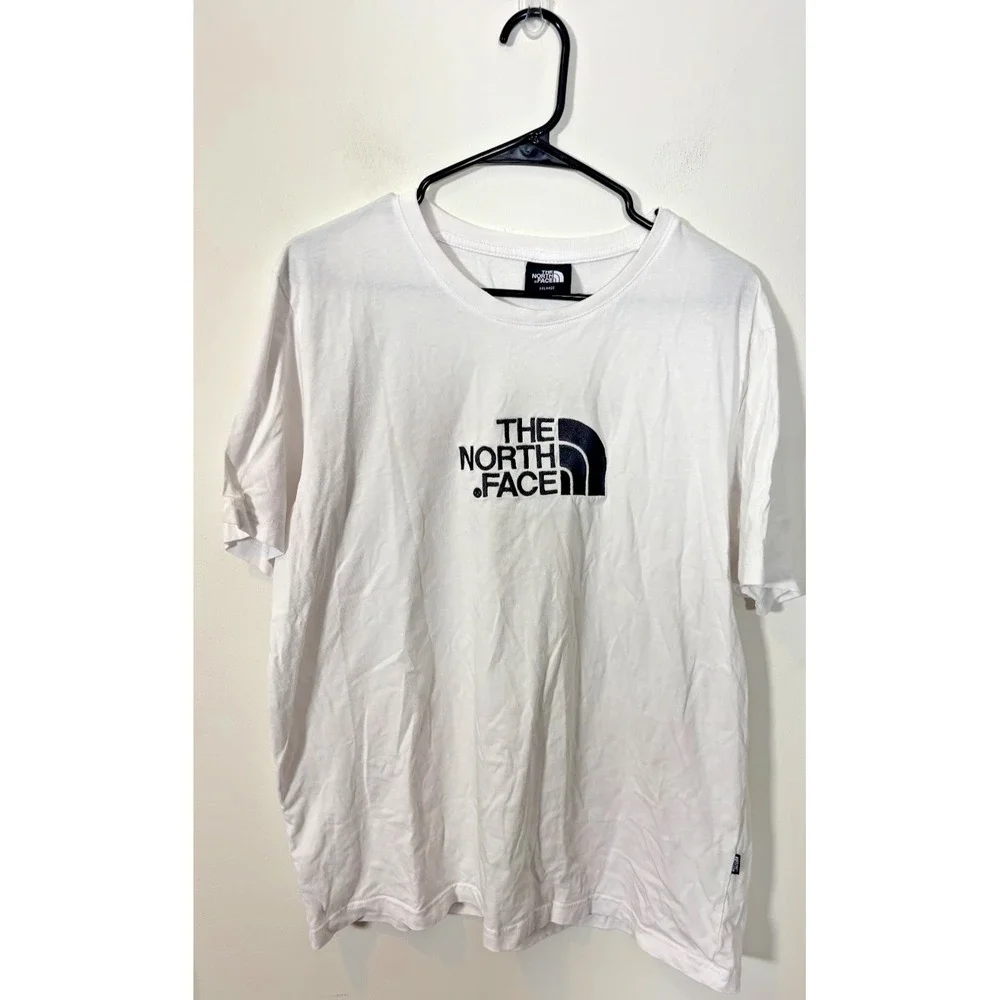 The North Face Men's XXL T-Shirt White Embroidered